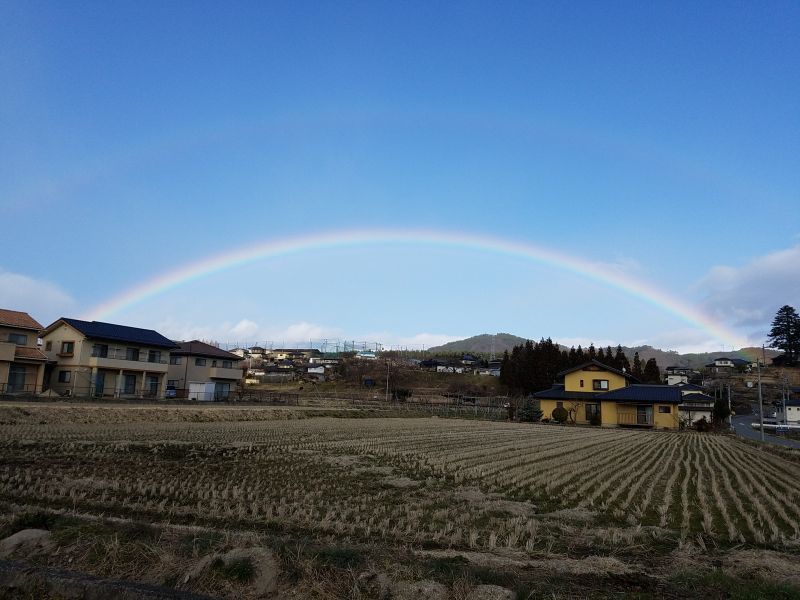 綺麗な虹が出た